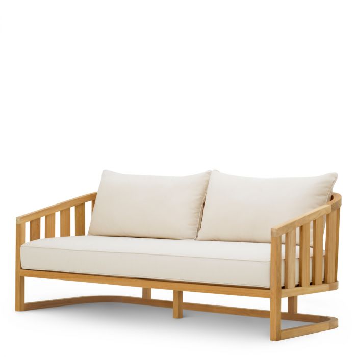Outdoor Sofa Aruba natural teak incl sunbrella canvas cushions