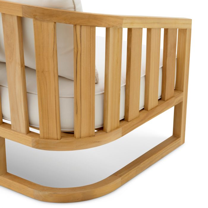 Outdoor Sofa Aruba natural teak incl sunbrella canvas cushions