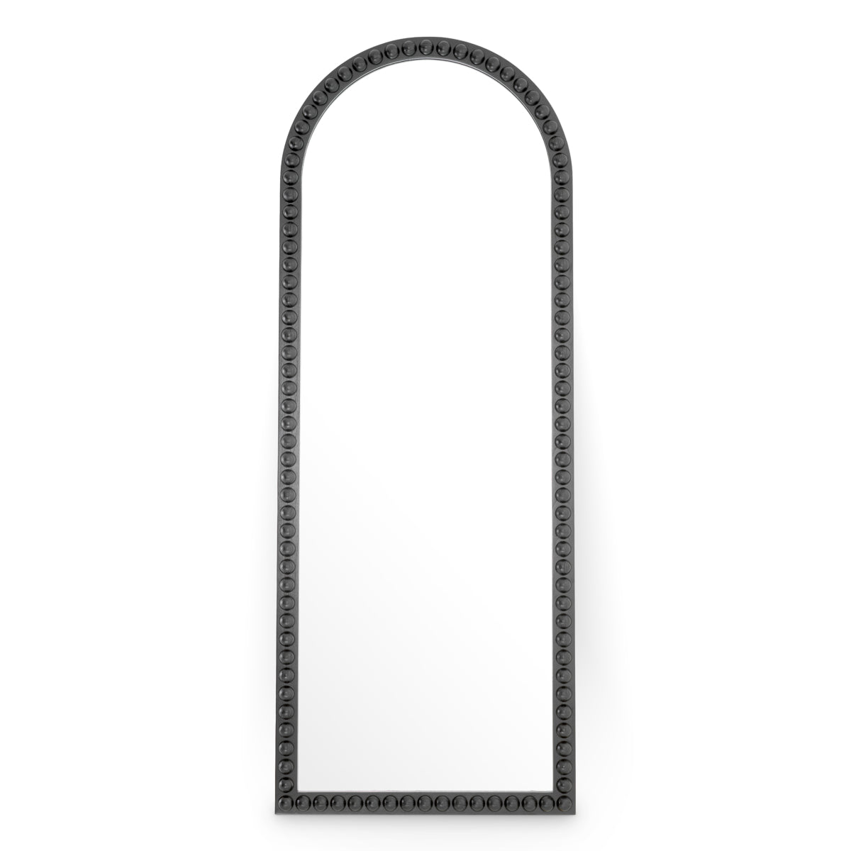 Half-Rounded Black Mirror L Kenton | Eichholtzmh.com