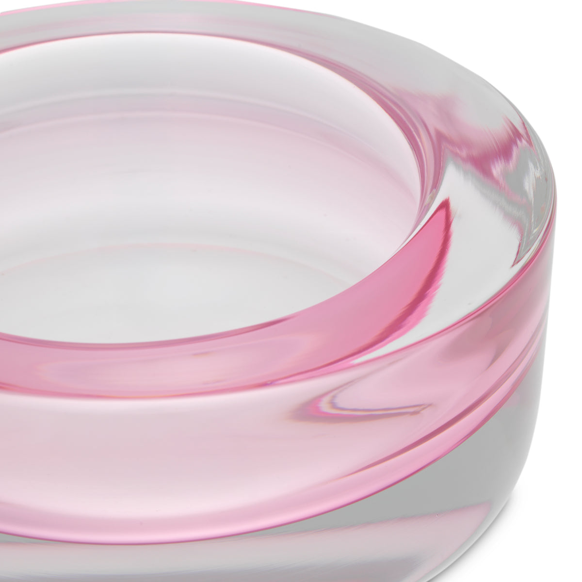 Pink Hand-Blown Glass Bowl Marcellus