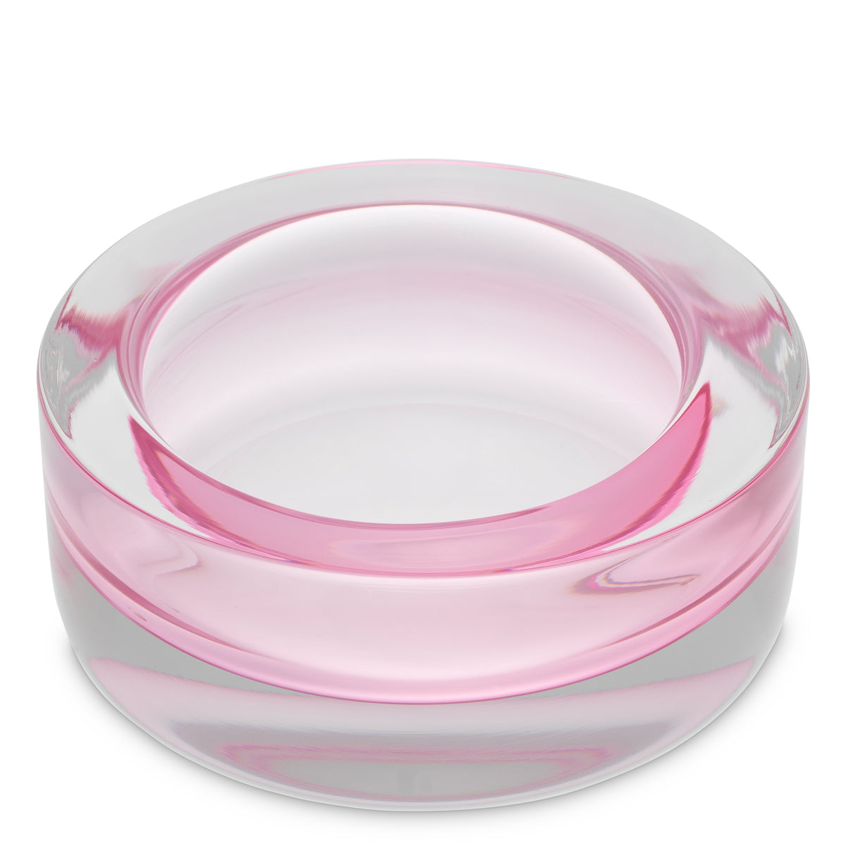 Pink Hand-Blown Glass Bowl Marcellus