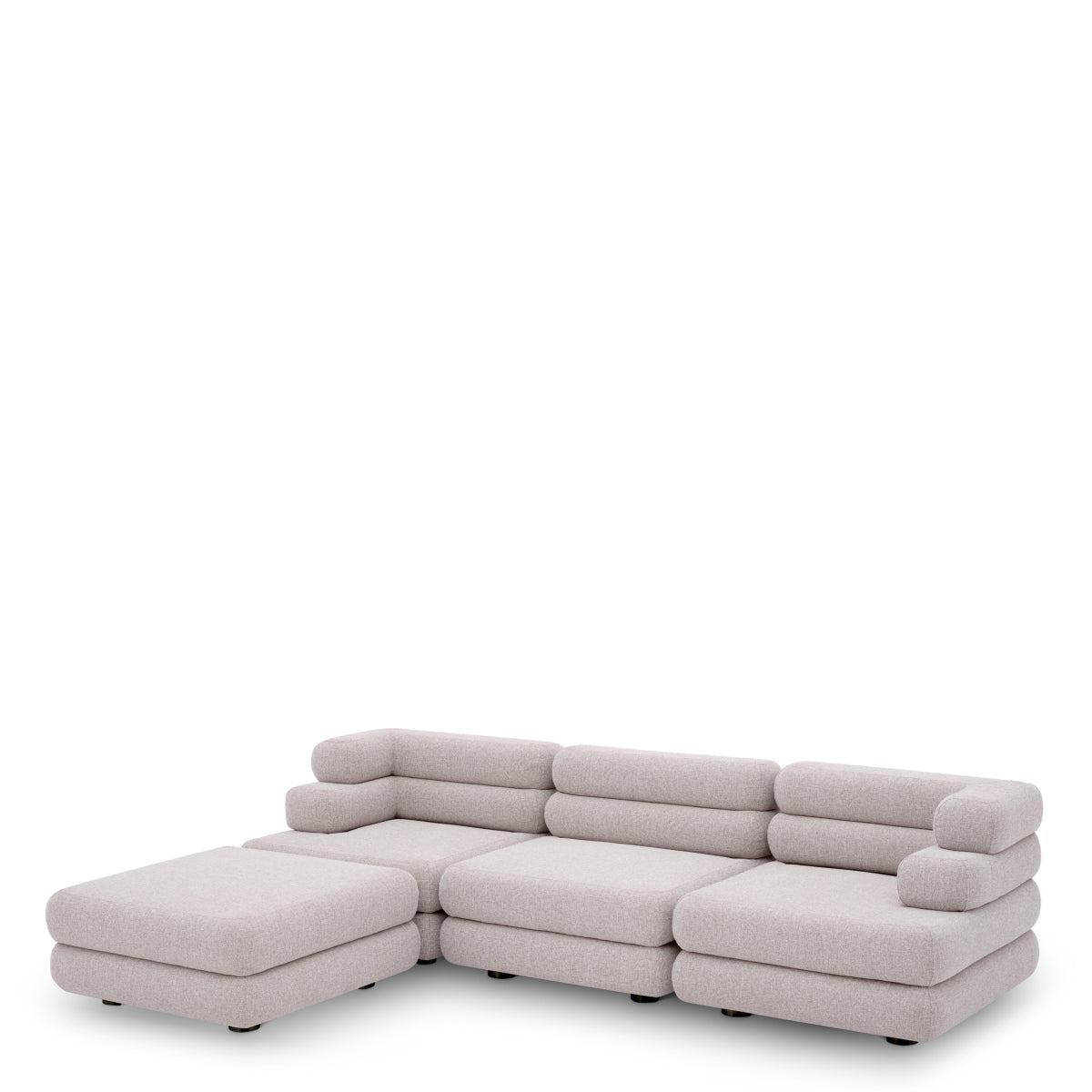 Right Light Gray Outdoor Modular Sofa Malaga