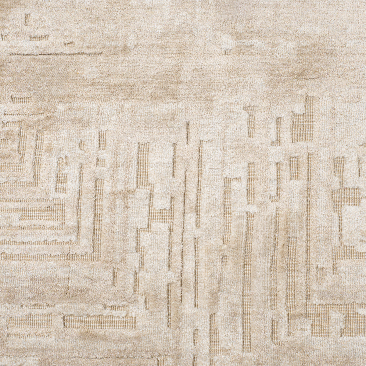Beige-Gray Handwoven Carpet 6'5' x 10' Featherstone