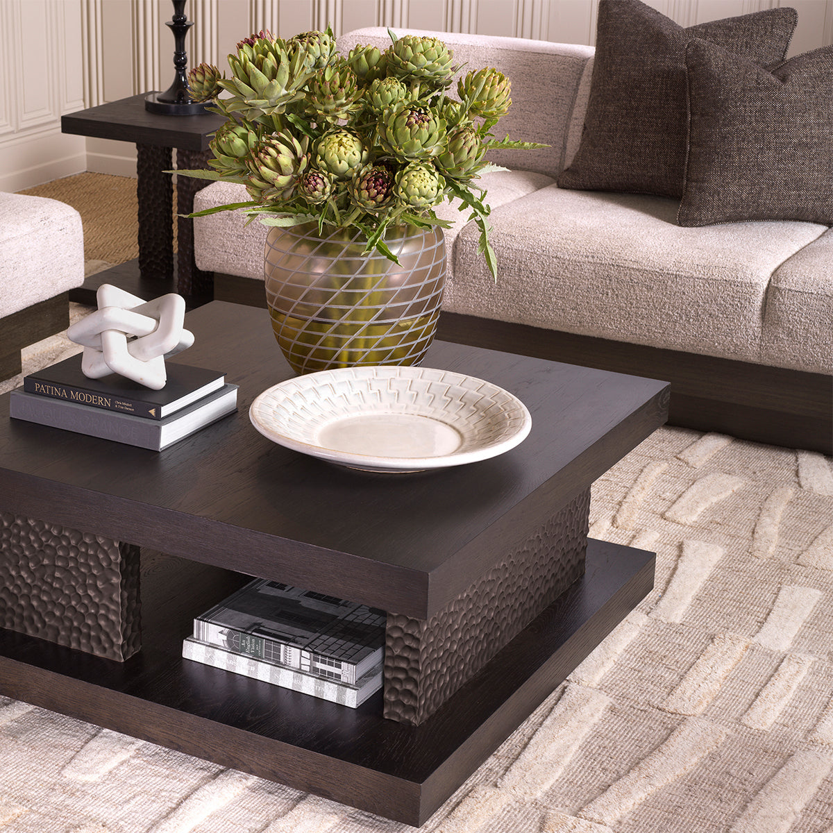 Brown Textured Cushion S Renato