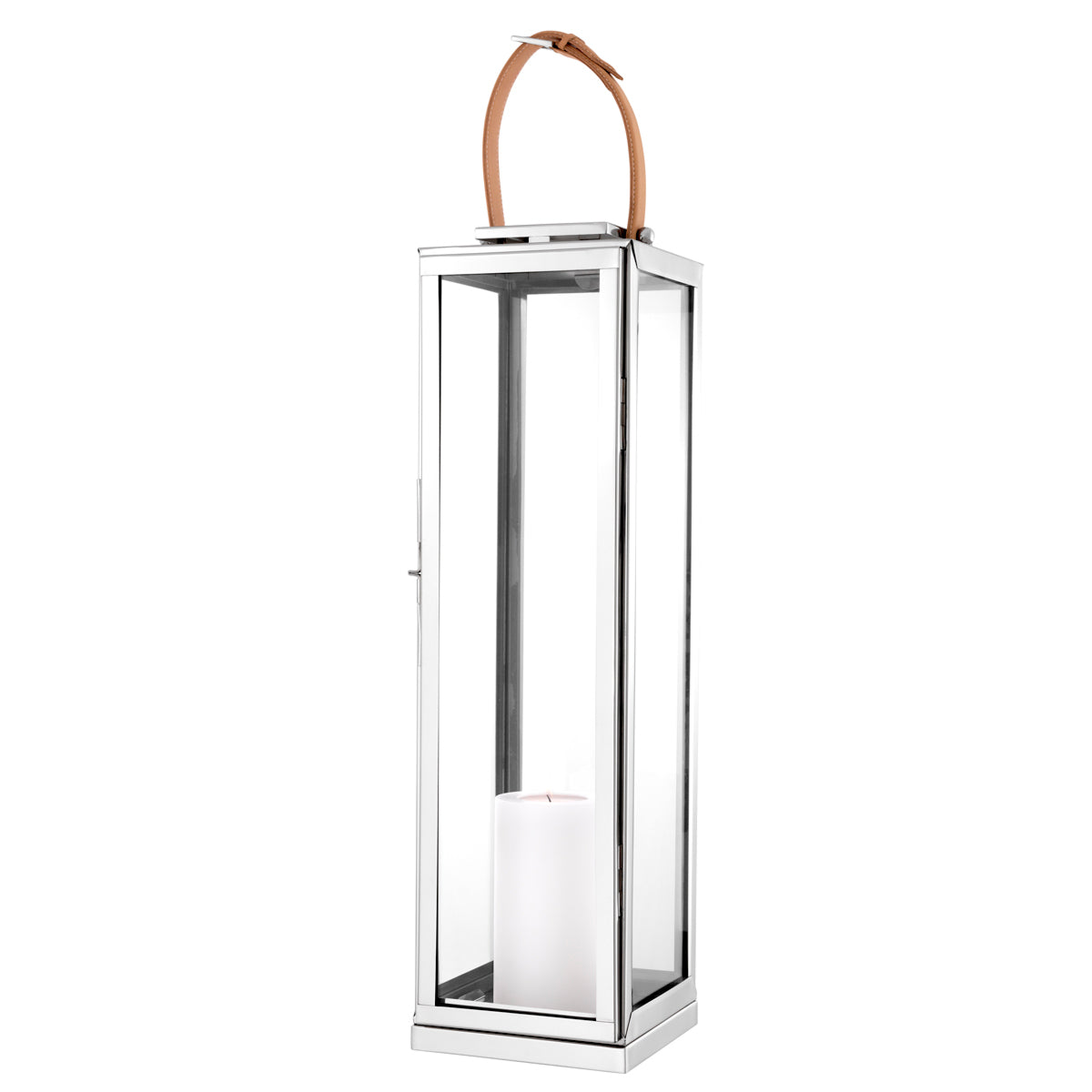 Nickel Finished Lantern XL Georgian