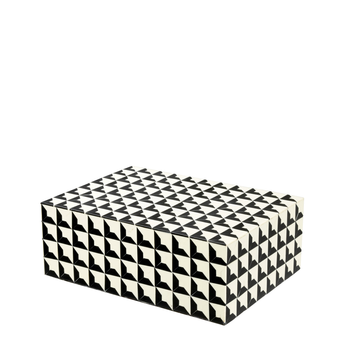 Resin Inlay Rectangular Box S Cabas