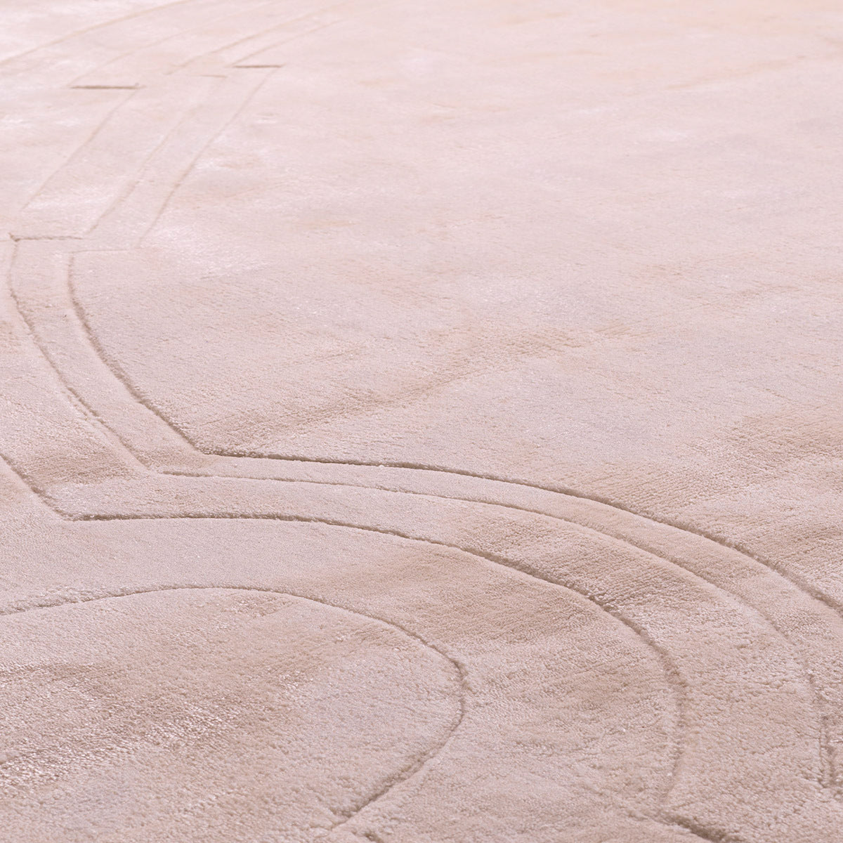 Feather Round Area Carpet Palazzo