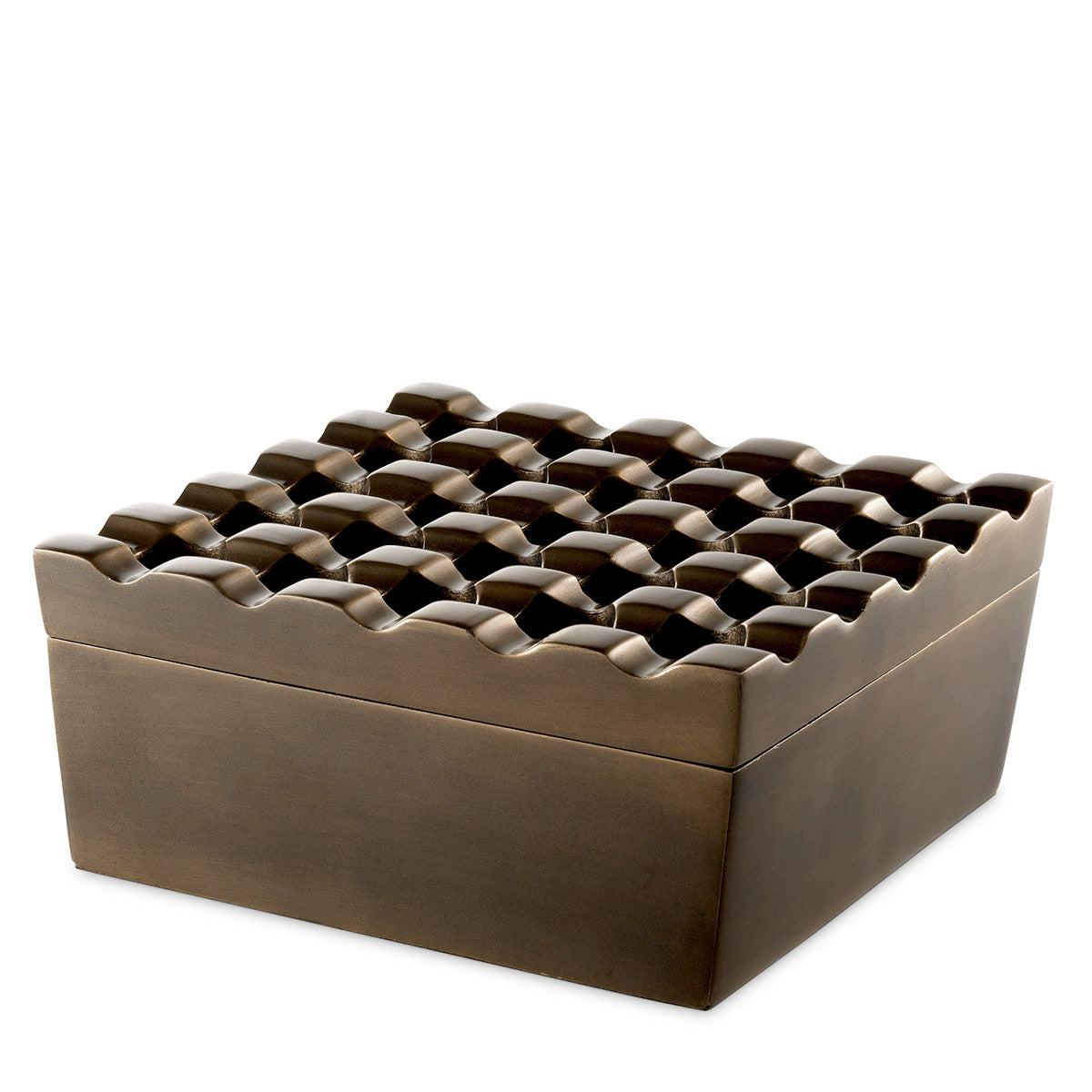 Square Brass Ashtray Deluxe | Eichholtzmh.com