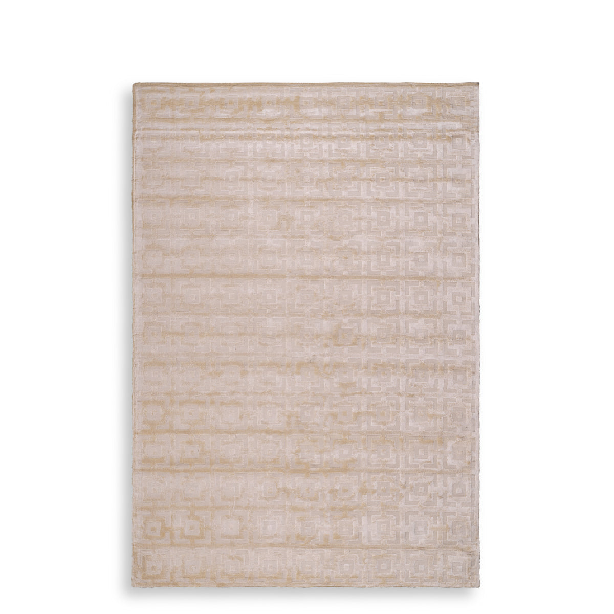 Cream Woven Viscose Carpet 7' x 10' Reeves