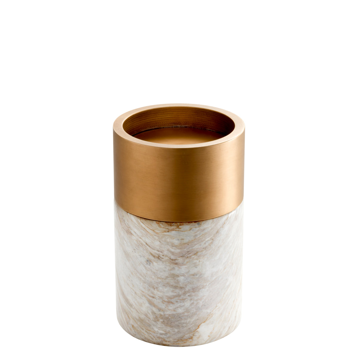 White Marble Candle Holder Set (3) Sierra