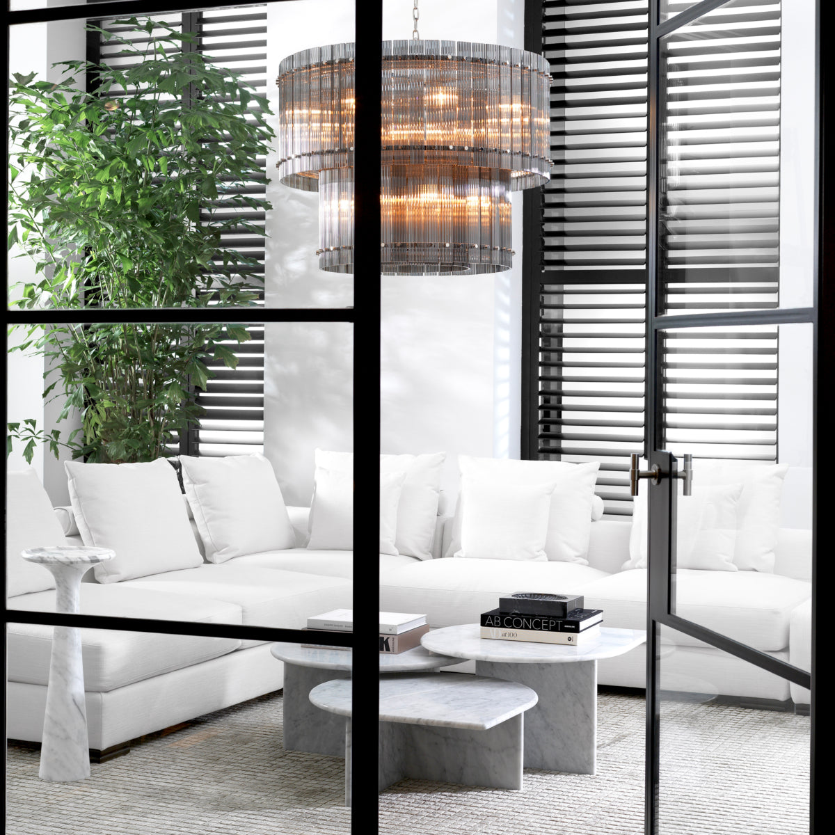 Marble Side Table High Pompano