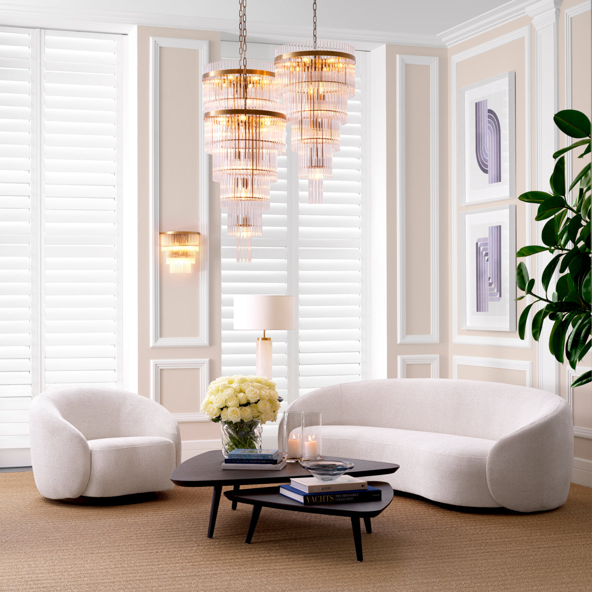 Vintage Triangular Coffee Table (2) Lauren | Eichholtzmh.com