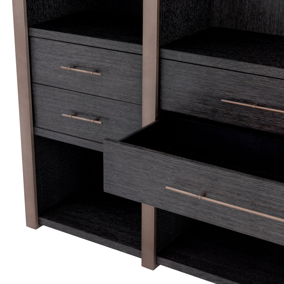 Gray Oak Shelving Cabinet Canova