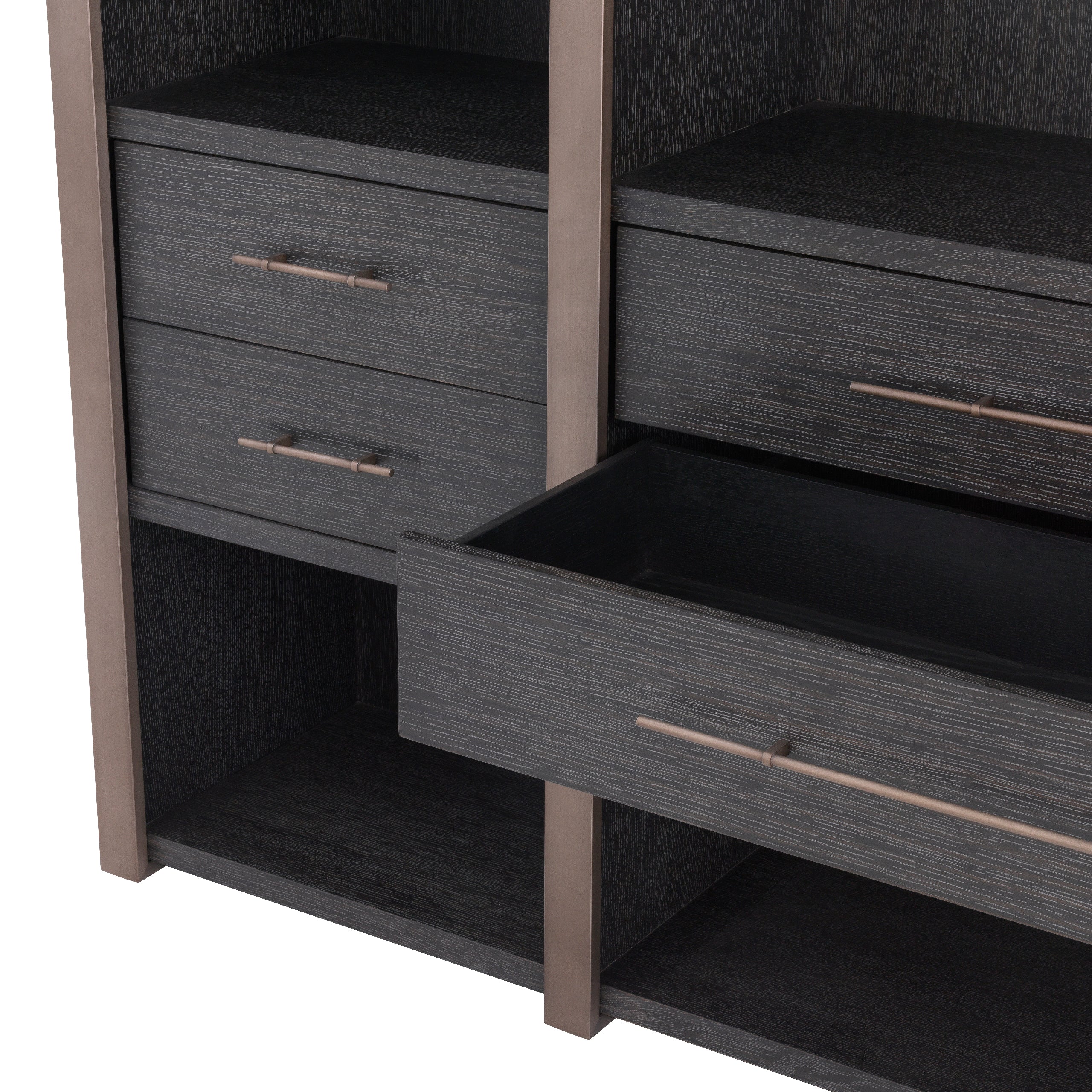 Gray Oak Shelving Cabinet Canova