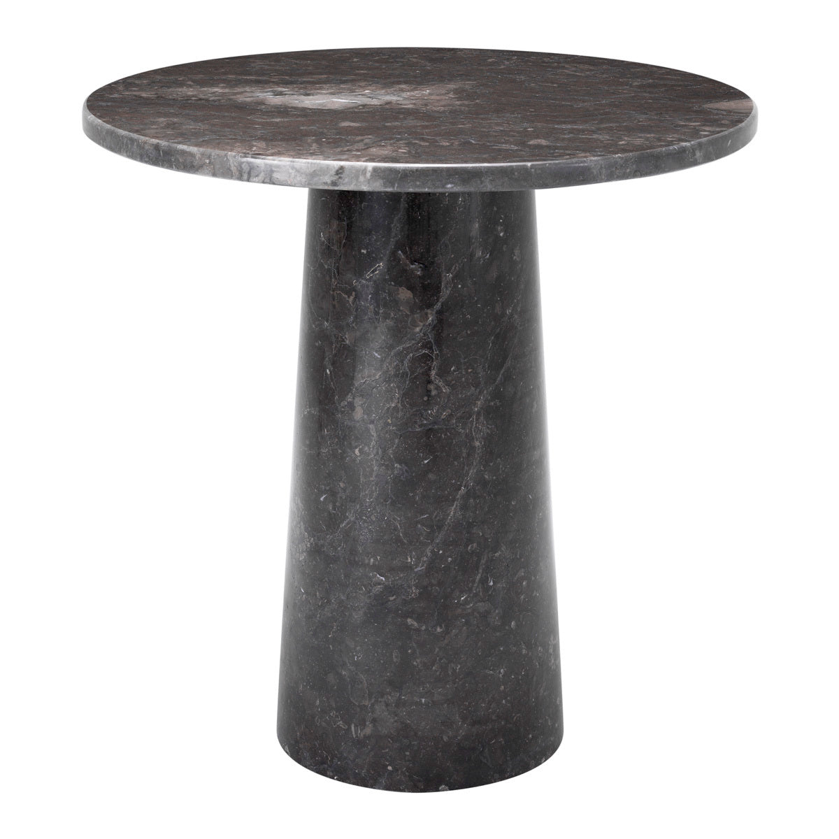 Gray Pedestal Side Table Terry