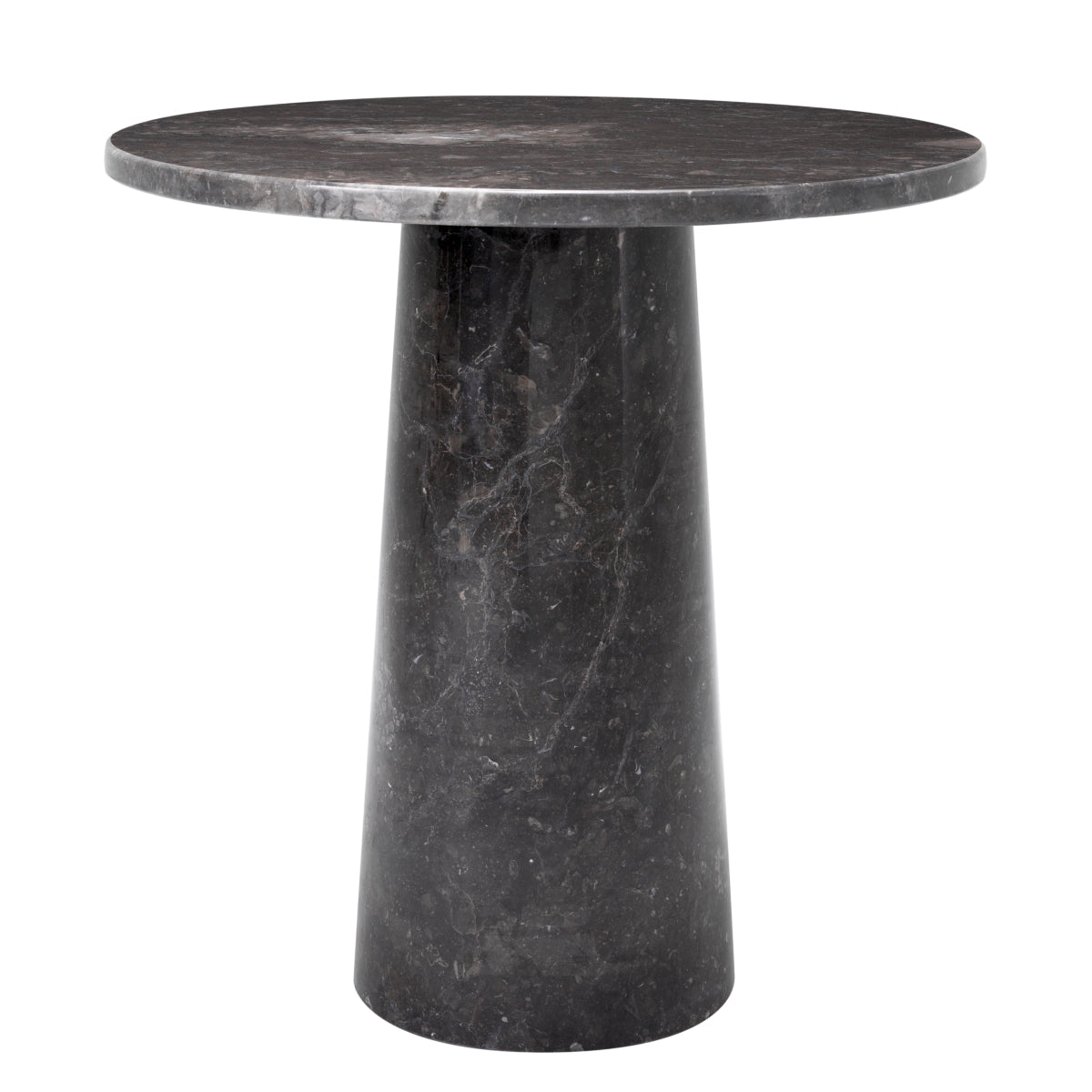 Gray Pedestal Side Table Terry
