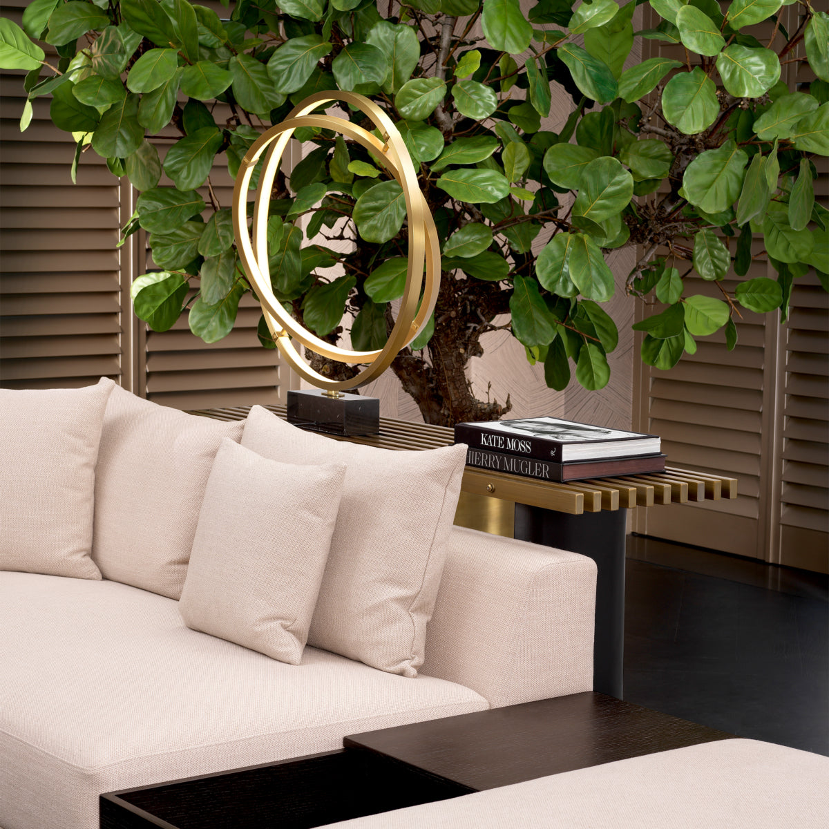 Brushed Brass Console Table Vauclair | Eichholtzmh.com