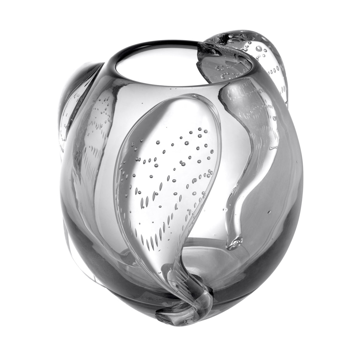 Gray Handblown Glass Vase L Sianluca | Eichholtzmh.com.