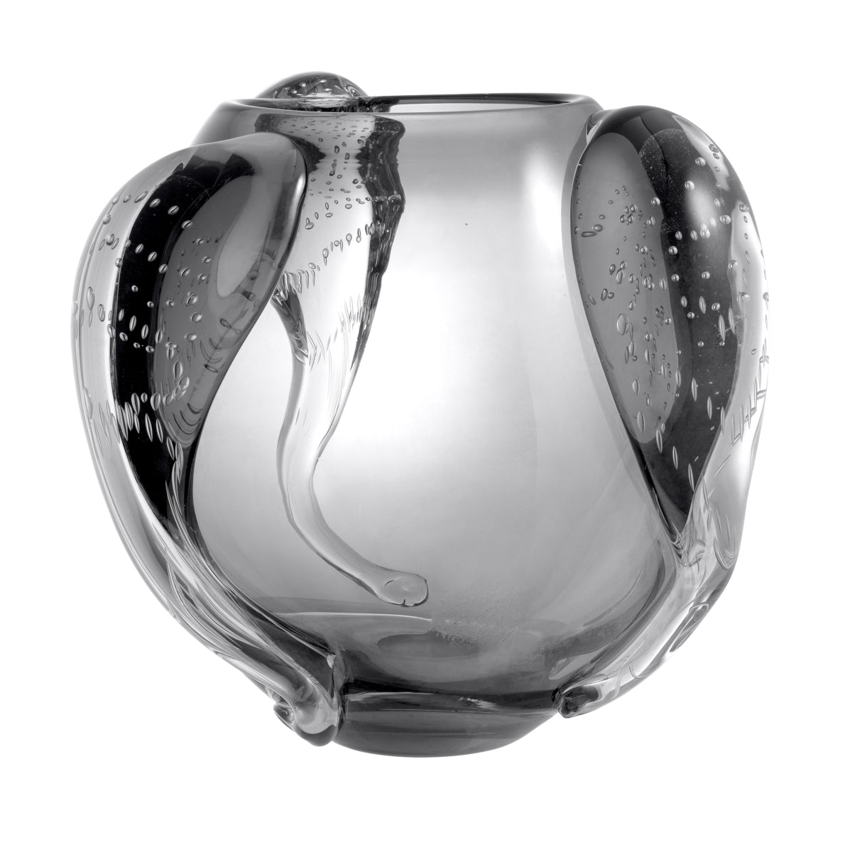 Gray Handblown Glass Vase L Sianluca | Eichholtzmh.com.