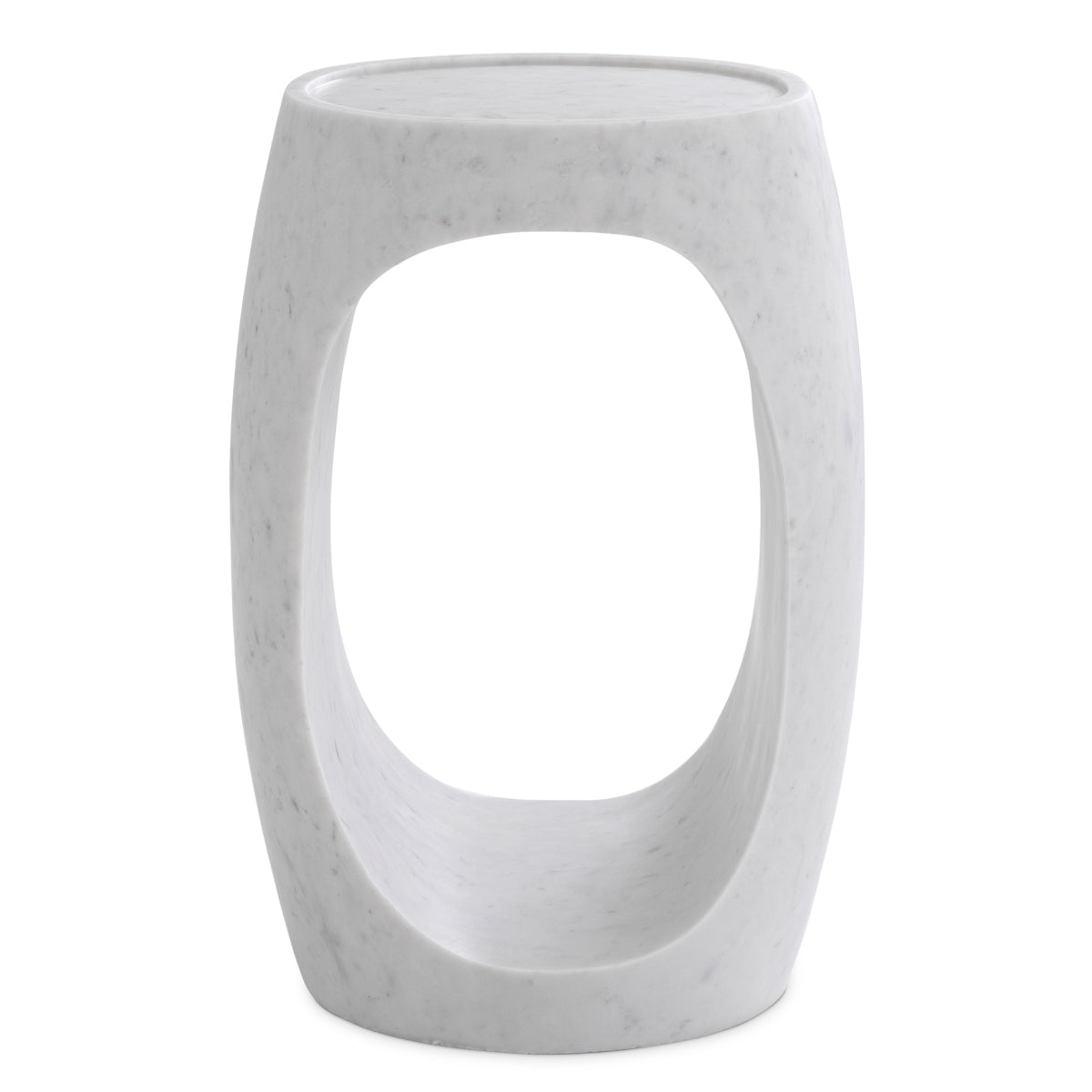 White Marble Side Table High Clipper | Eichholtzmh.com