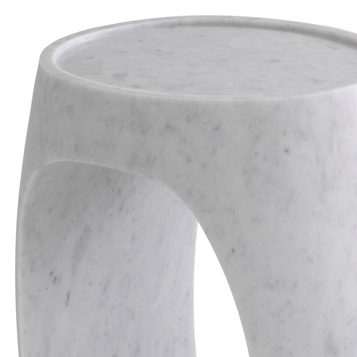White Marble Side Table High Clipper | Eichholtzmh.com