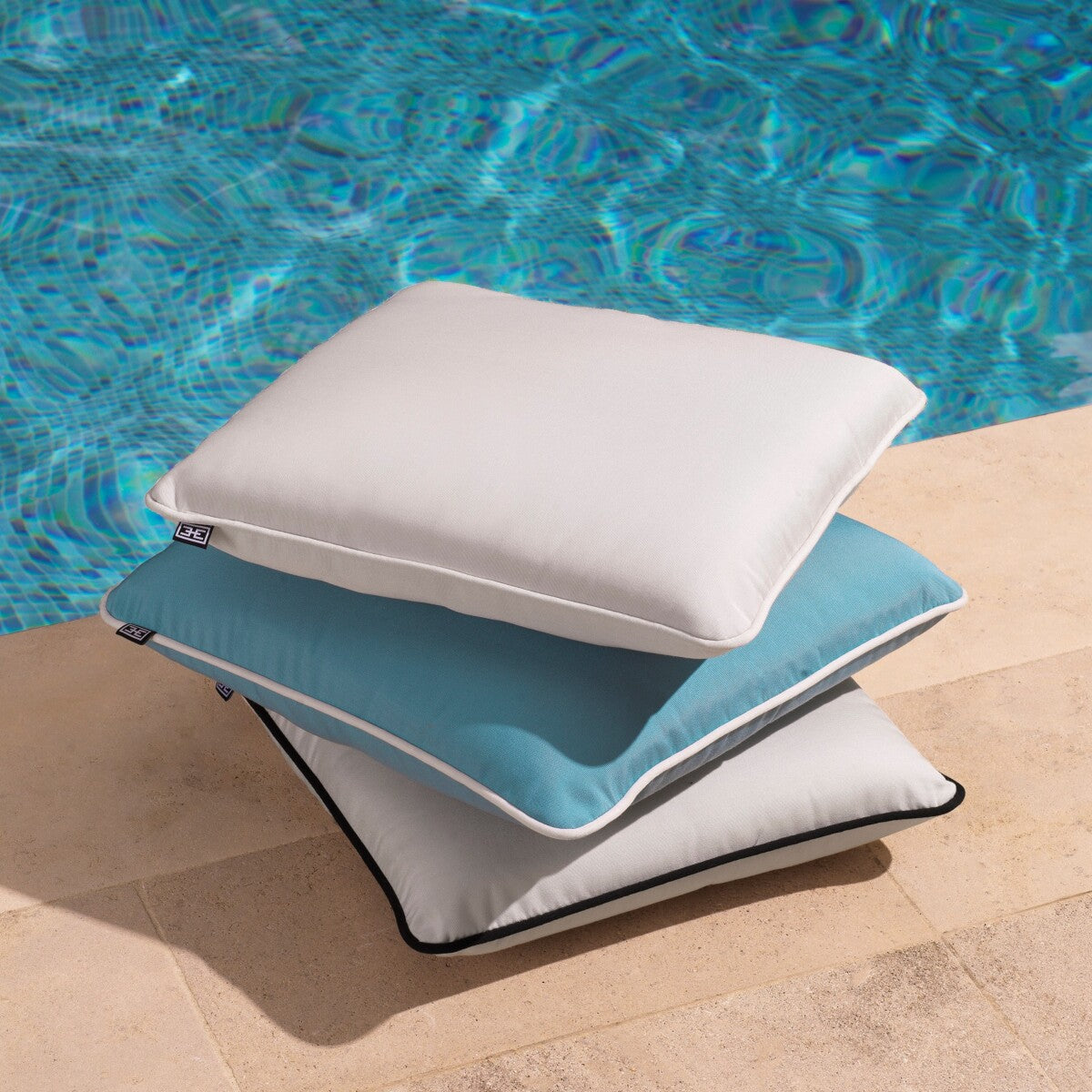 White Square Outdoor Cushion Universal