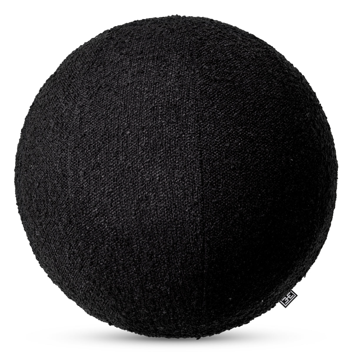 Black Bouclé Ball Cushion L Palla | Eichholtzmh.com