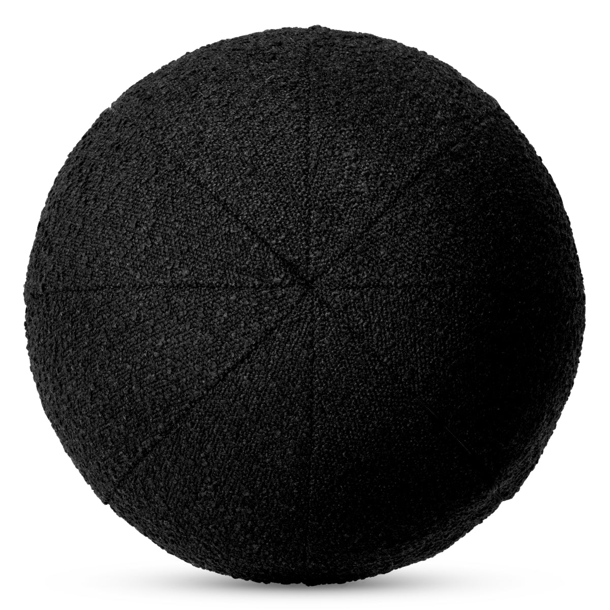 Black Bouclé Ball Cushion L Palla | Eichholtzmh.com
