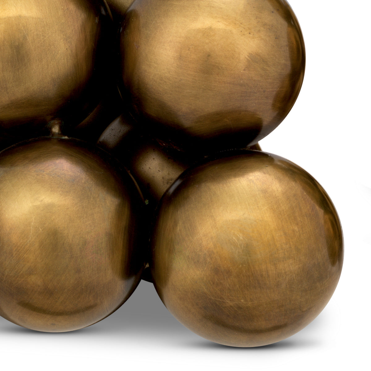 Metallic Brass Orbs Bookend Set (2) Carioca