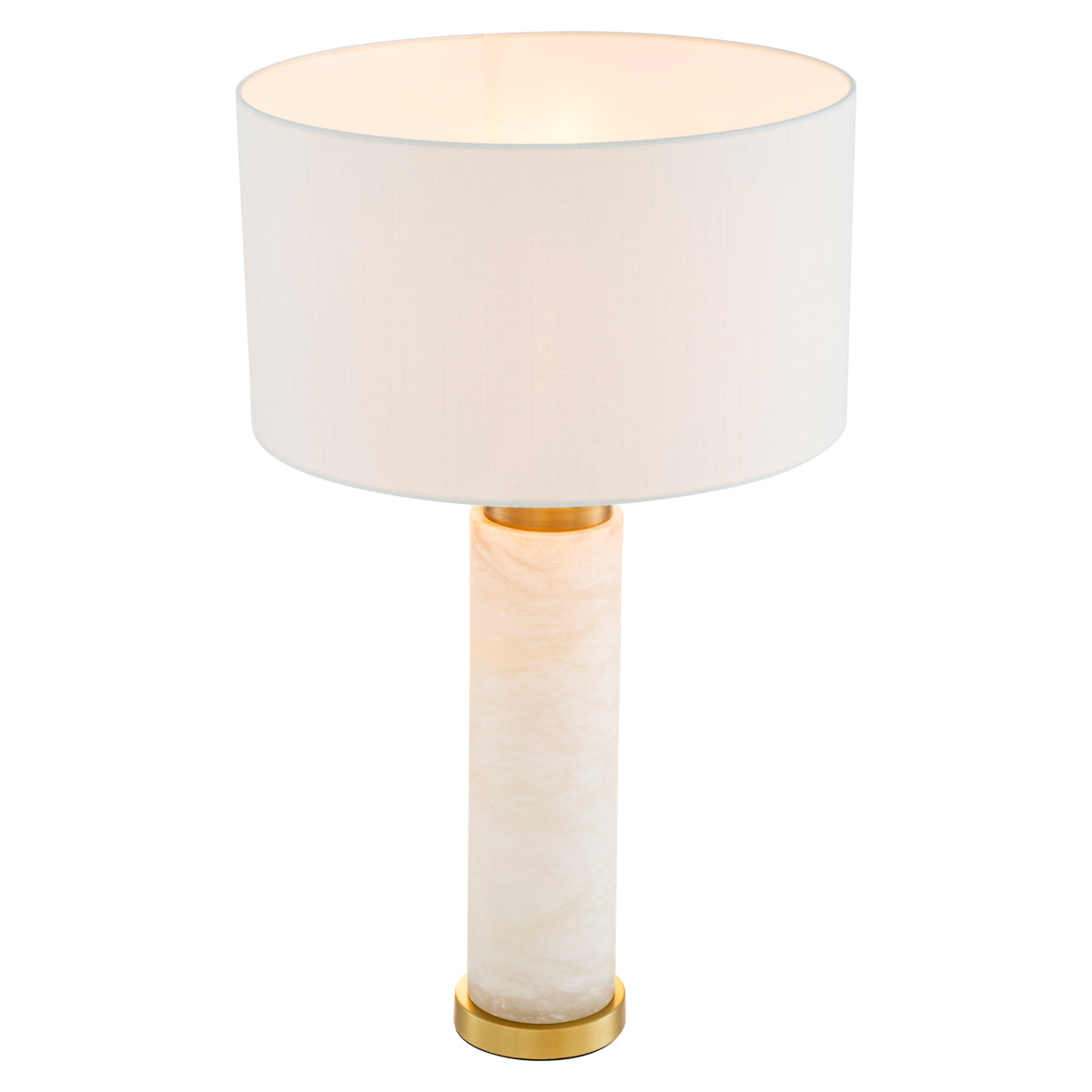 Alabaster Drum Table Lamp Lxry