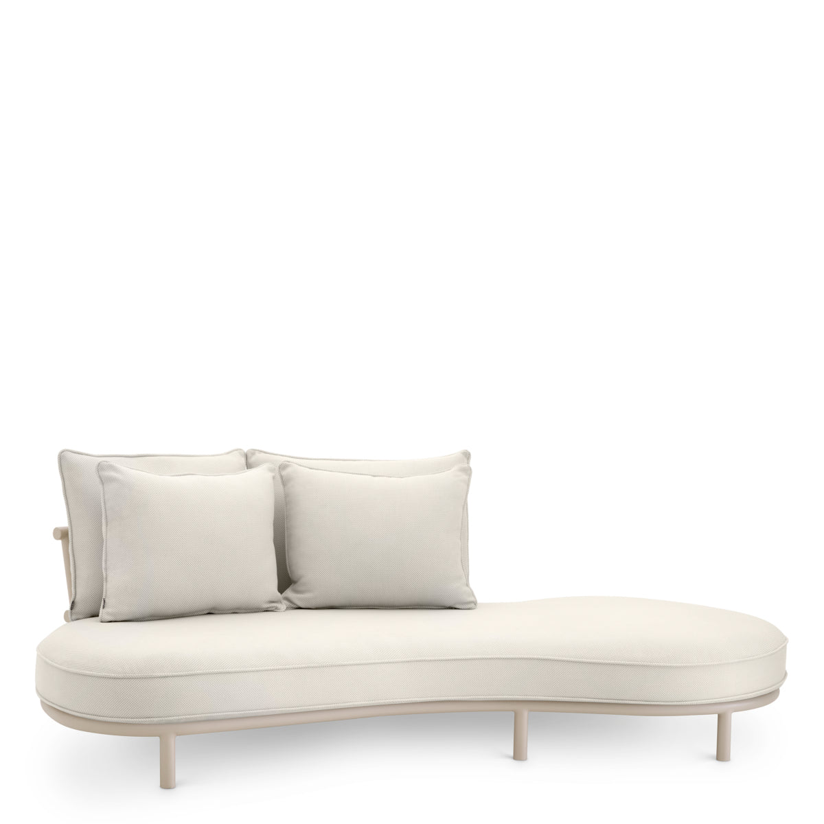 Off White Left Outdoor Sofa Laguno