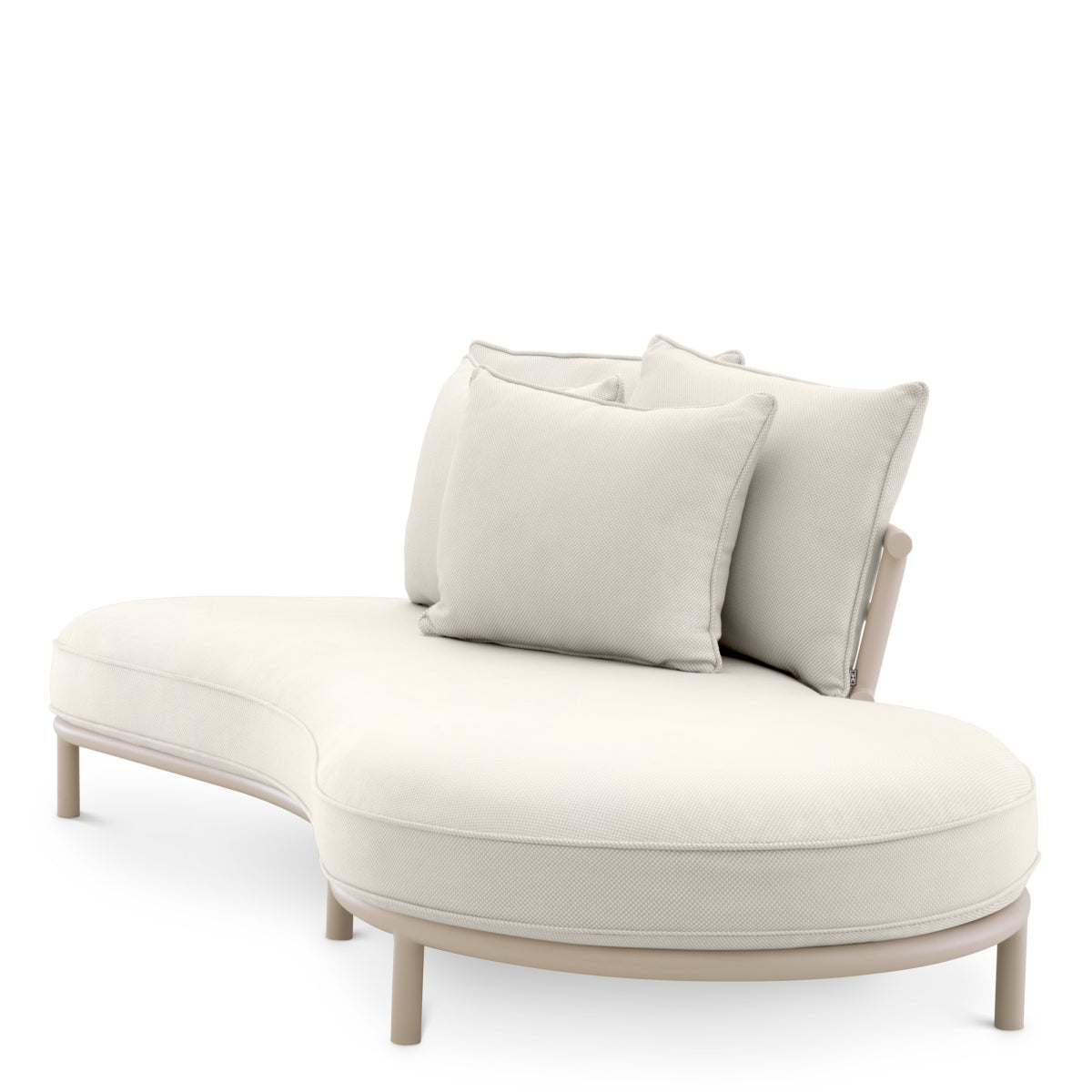 Off White Left Outdoor Sofa Laguno