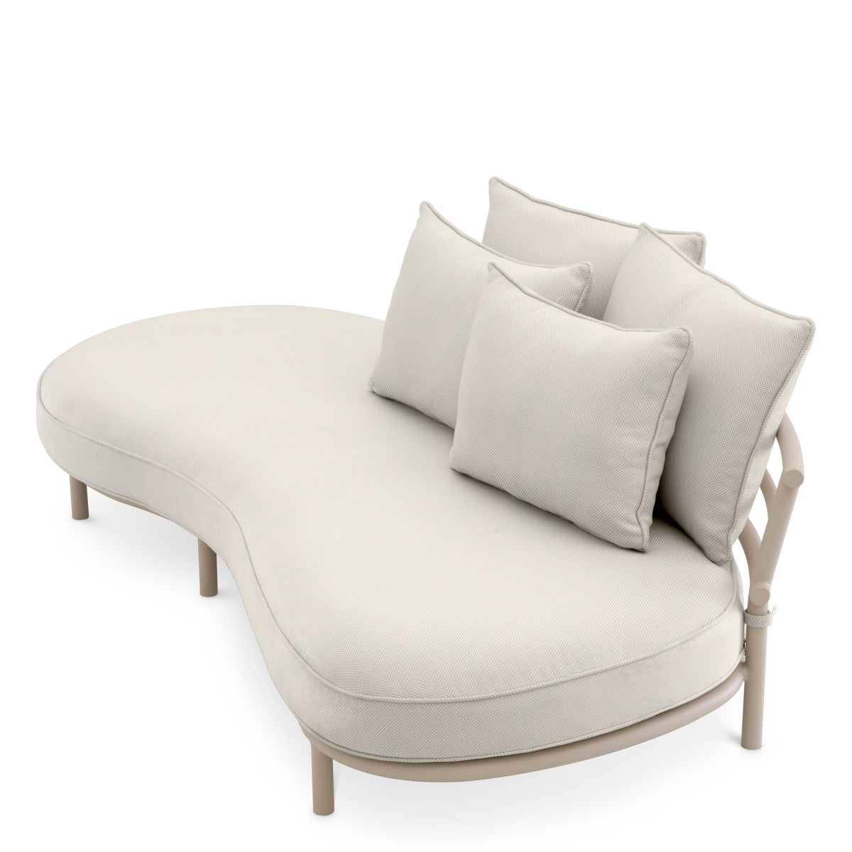 Off White Right Outdoor Sofa Laguno