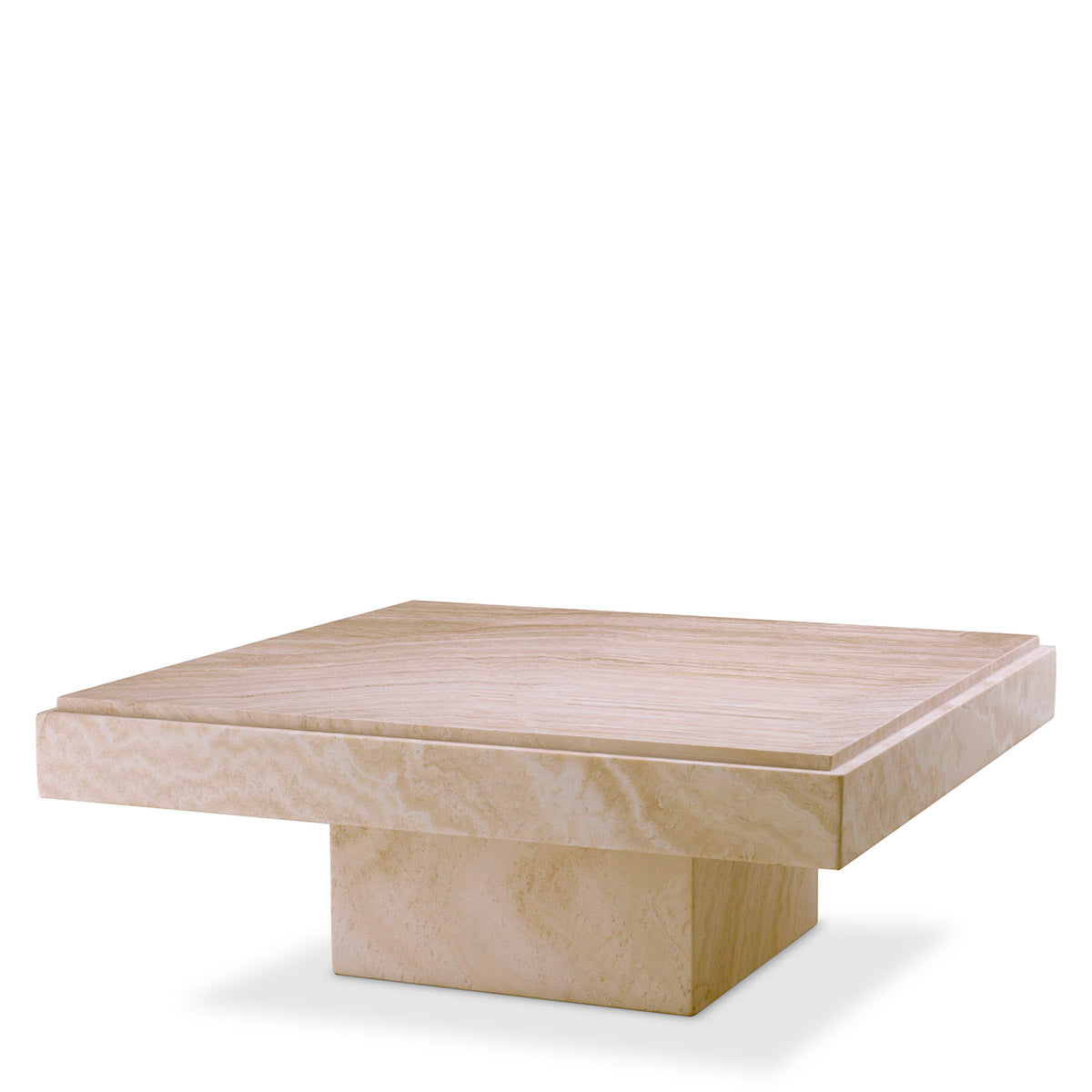 Square Travertine Coffee Table Sartoria