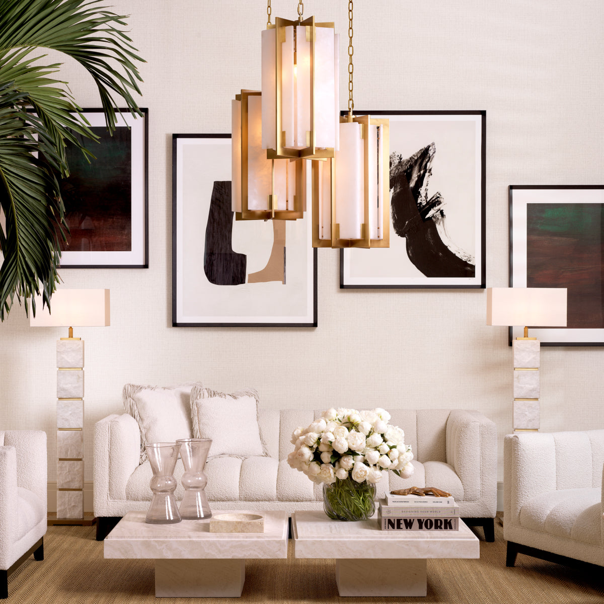 Square Travertine Coffee Table Sartoria