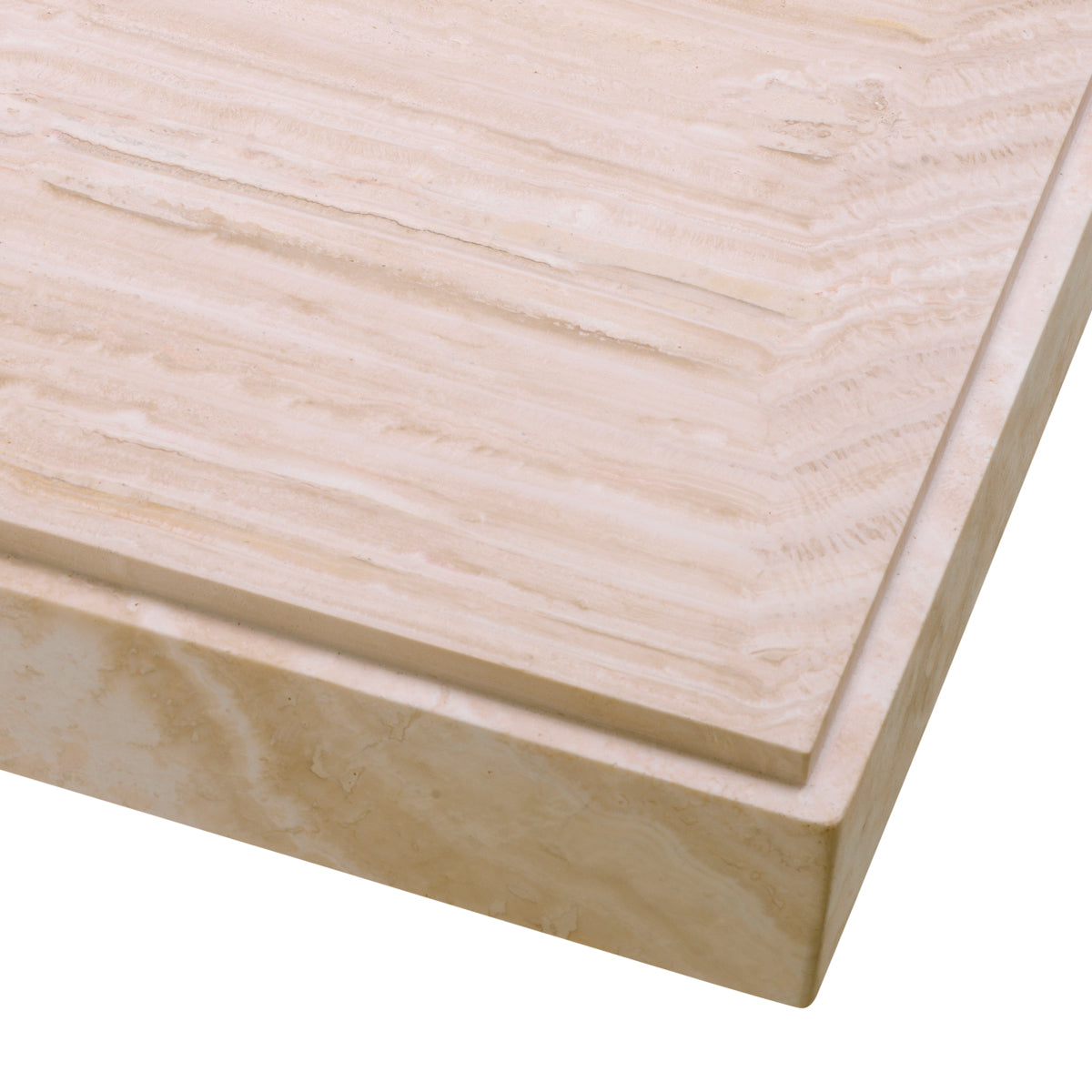 Square Travertine Coffee Table Sartoria