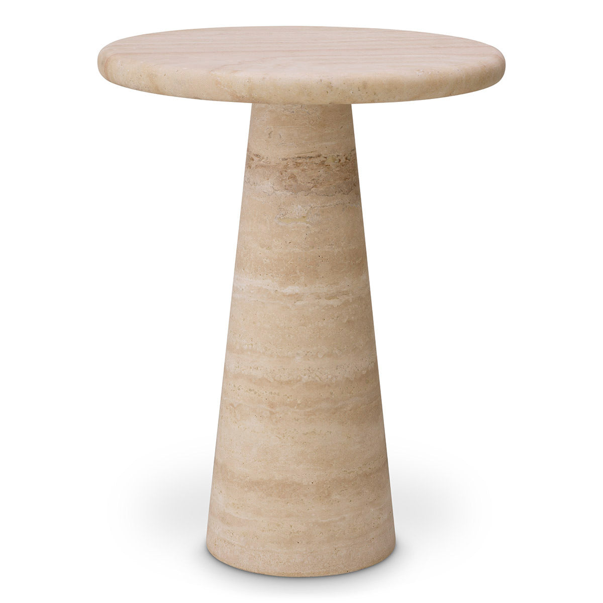 Limestone Pedestal Side Table L Adriana