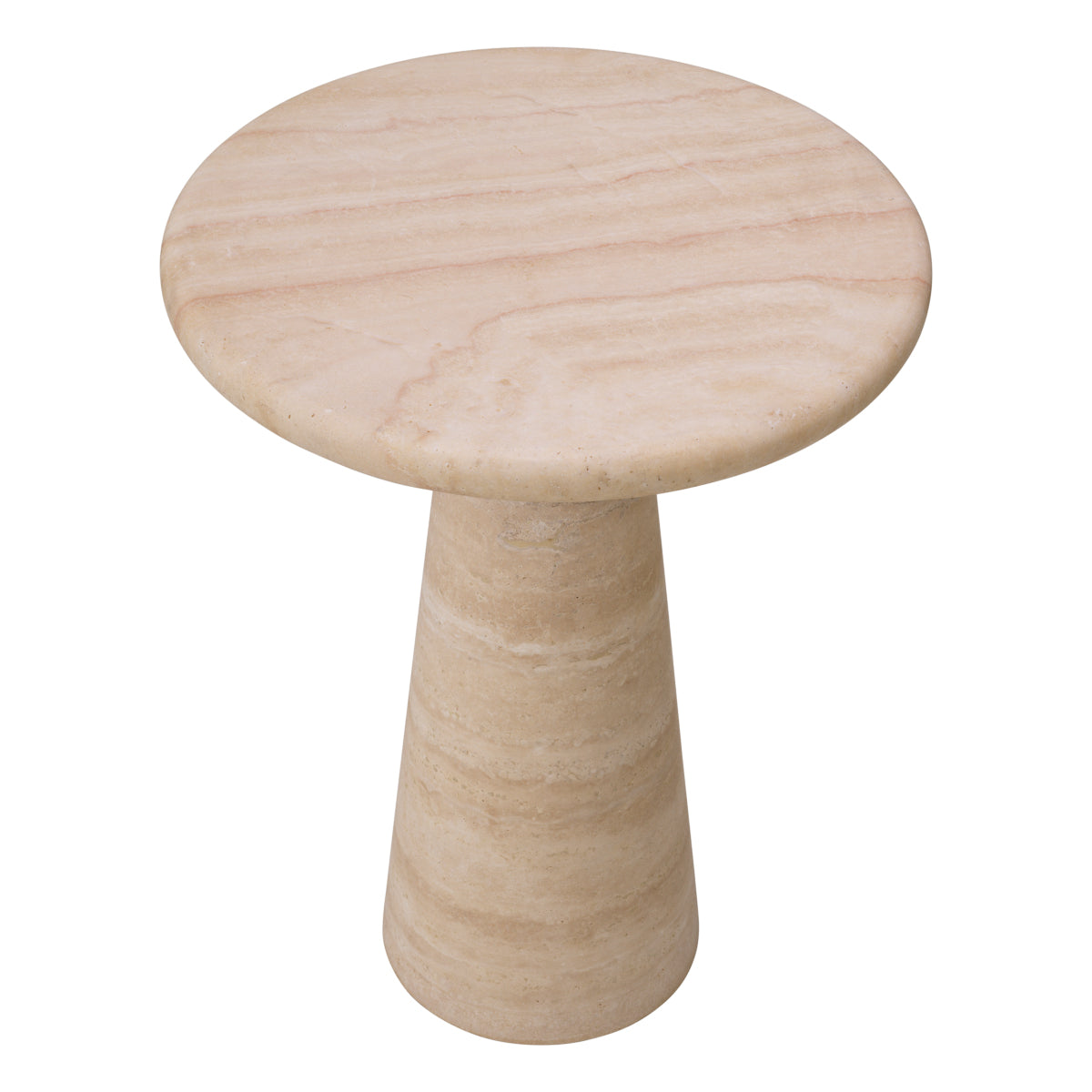 Limestone Pedestal Side Table L Adriana