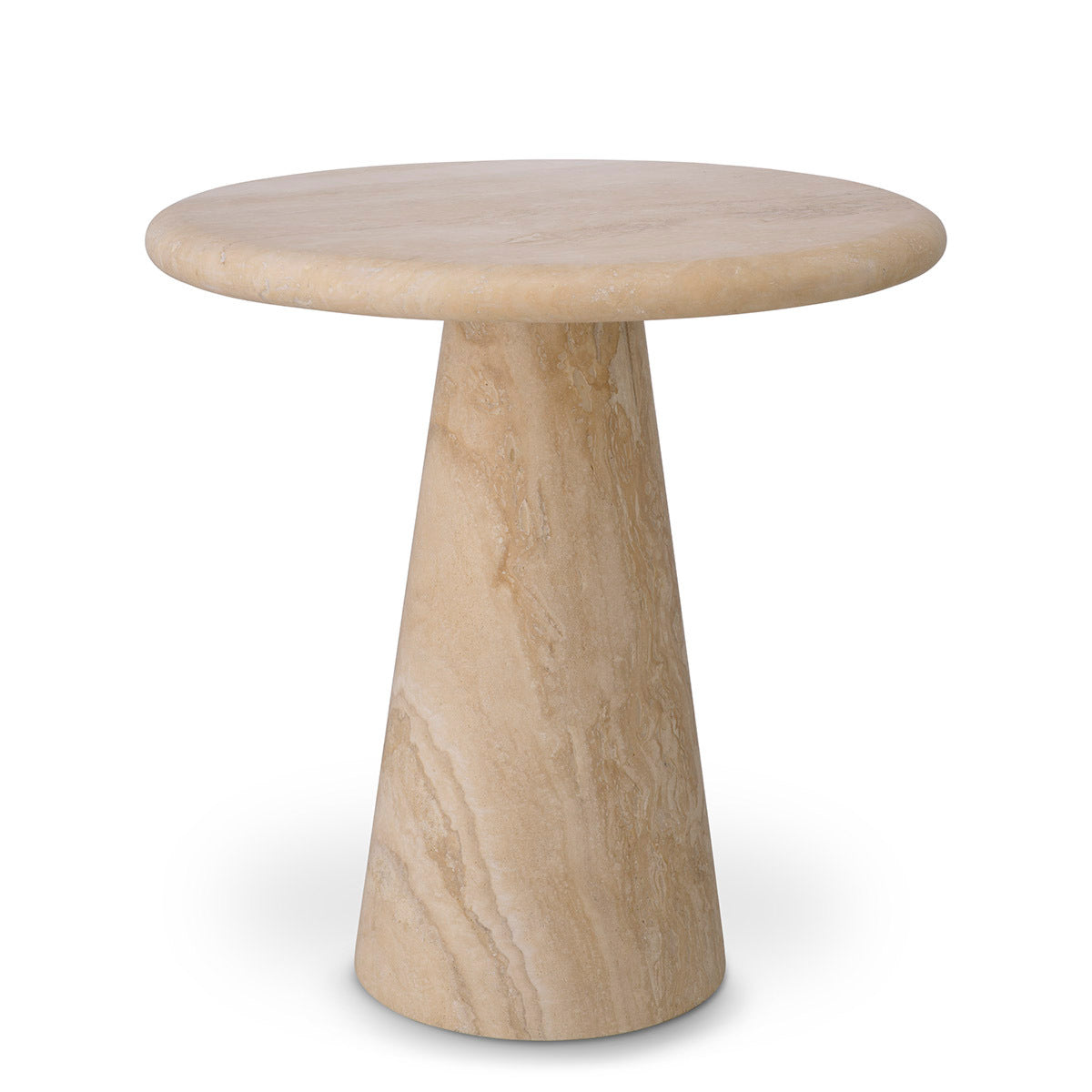 Limestone Pedestal Side Table S Adriana
