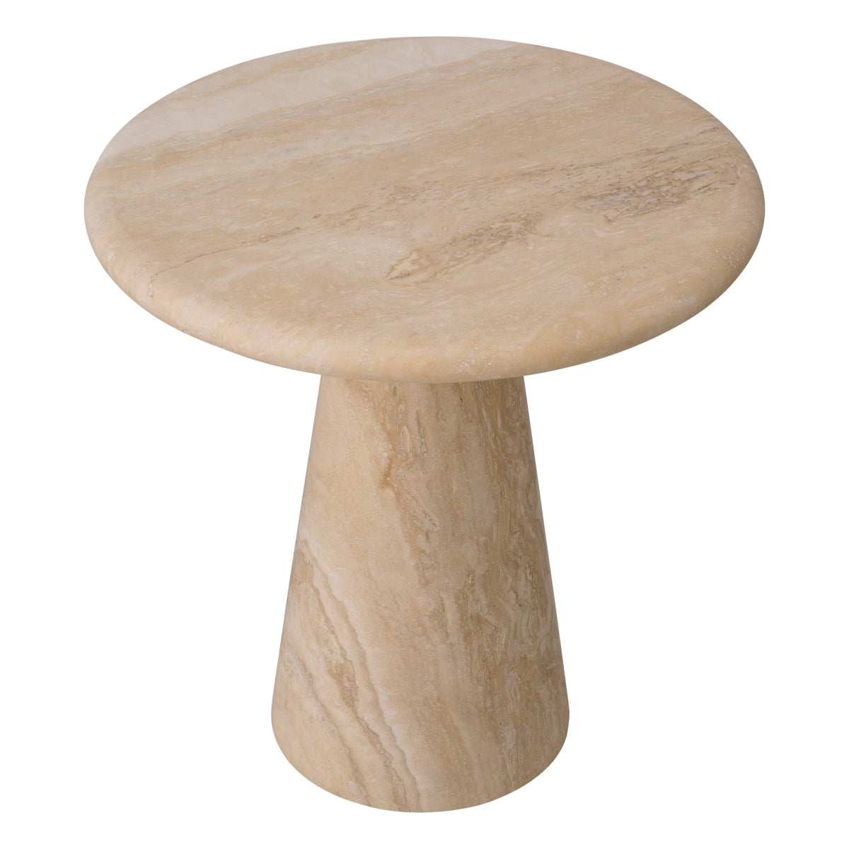 Limestone Pedestal Side Table S Adriana