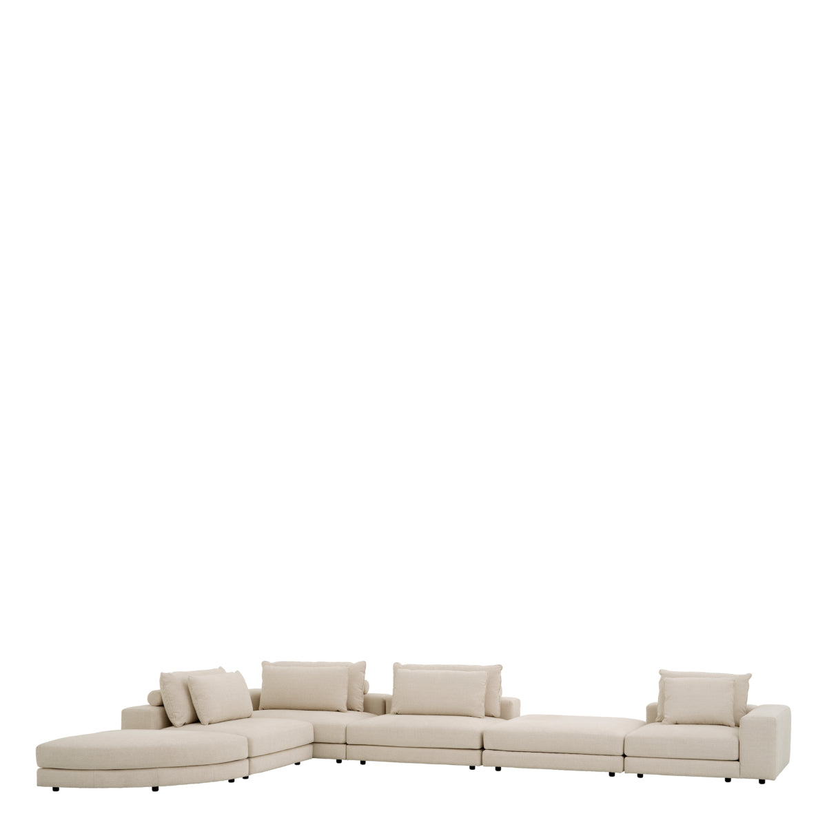 Beige Modular Sofa Lounge Club