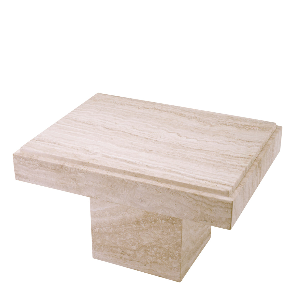 Beige Travertine Side Table Sartoria