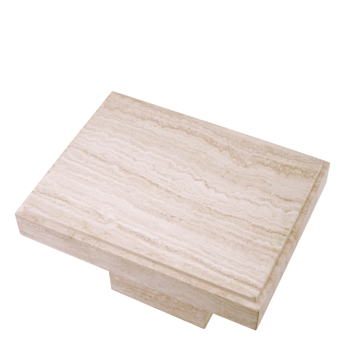 Beige Travertine Side Table Sartoria