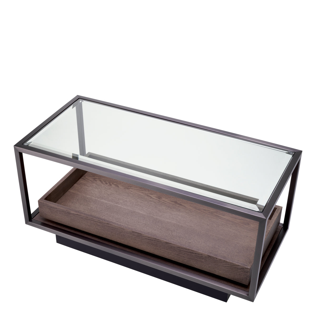 Bronze Glass Side Table Roxton