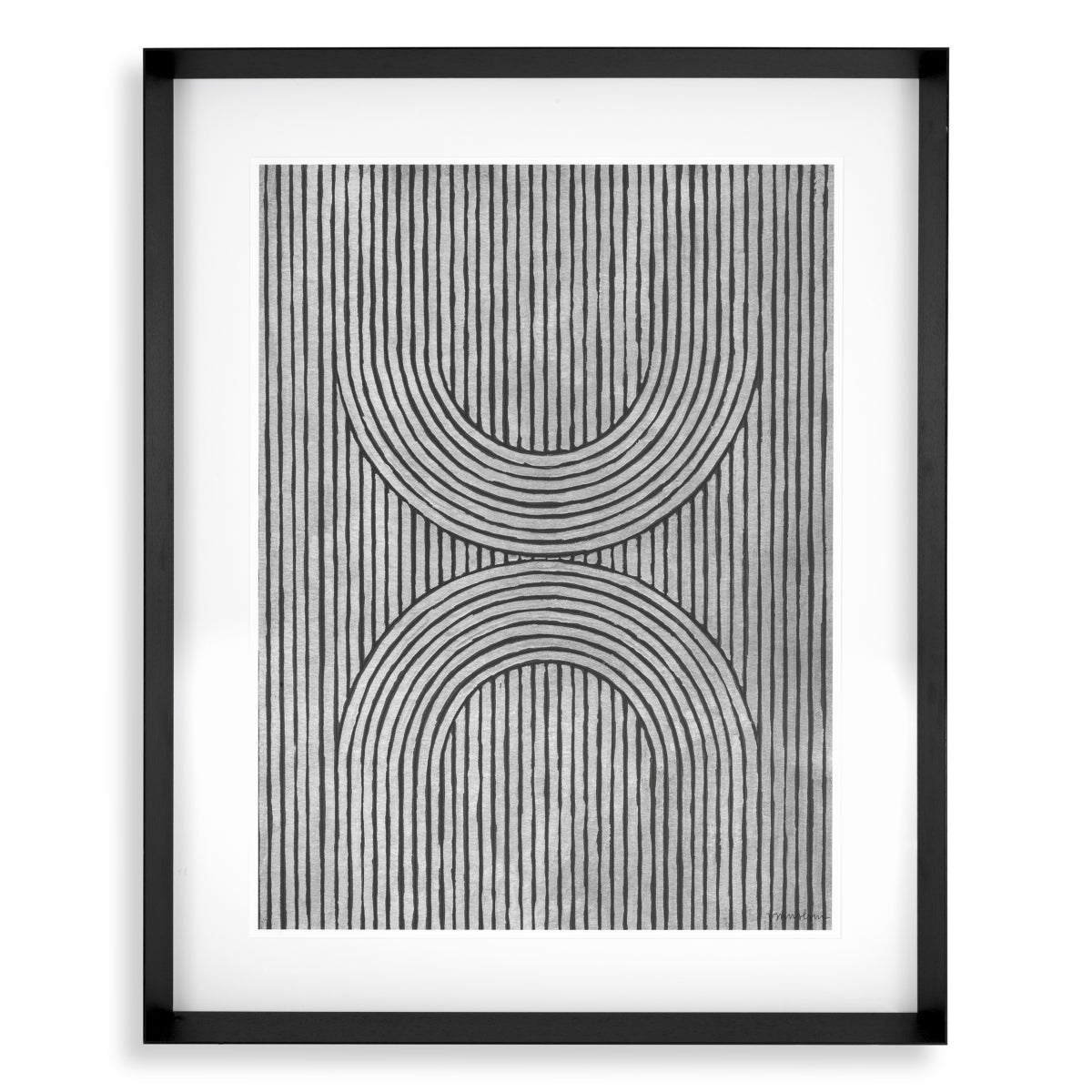 Monochrome Lines Art Prints (2) Cedar Grooves | Eichholtzmh.com