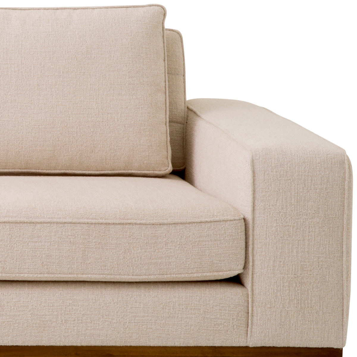 Upholstered Beige Sofa S Aurora