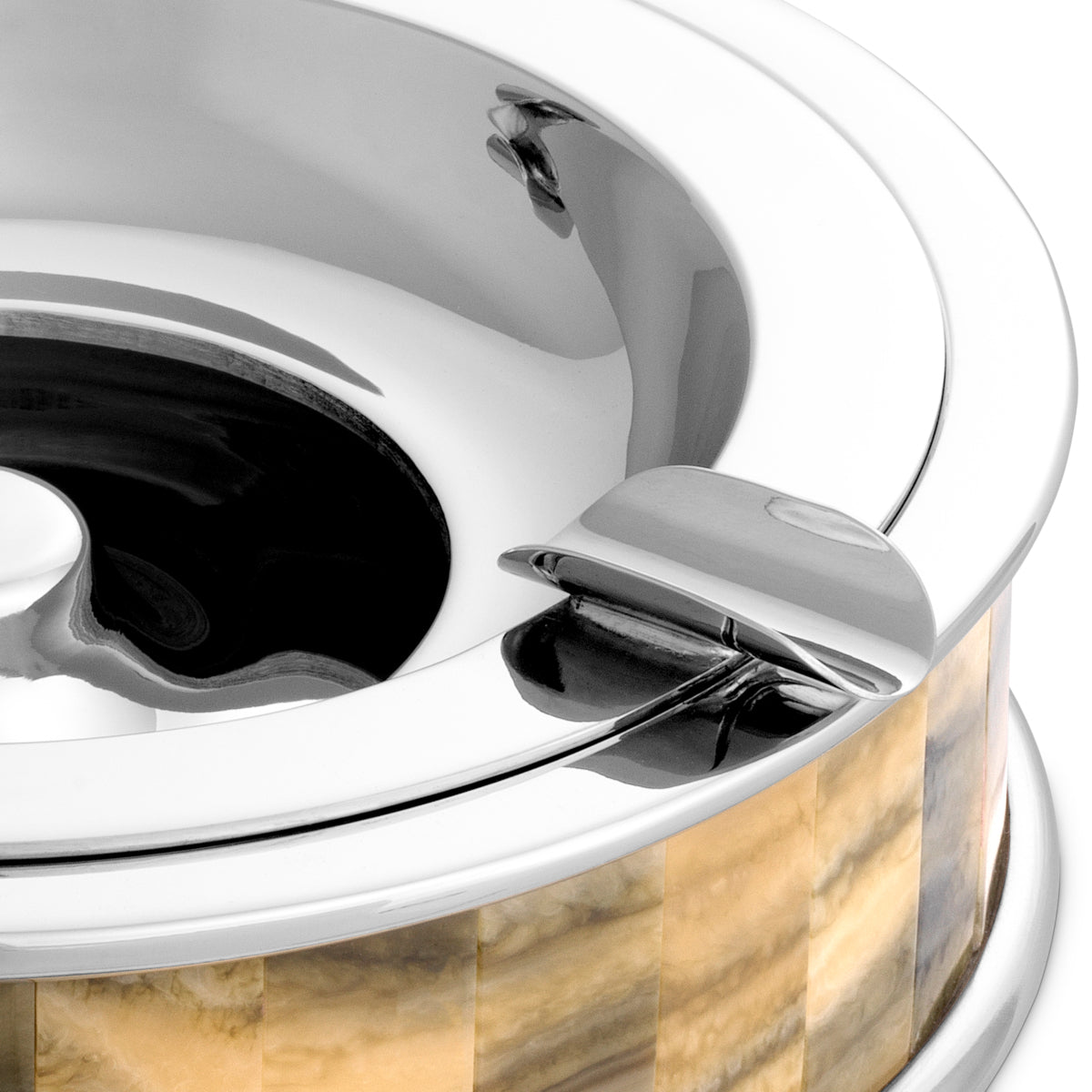 Faux Horn Silver Ashtray Bonham