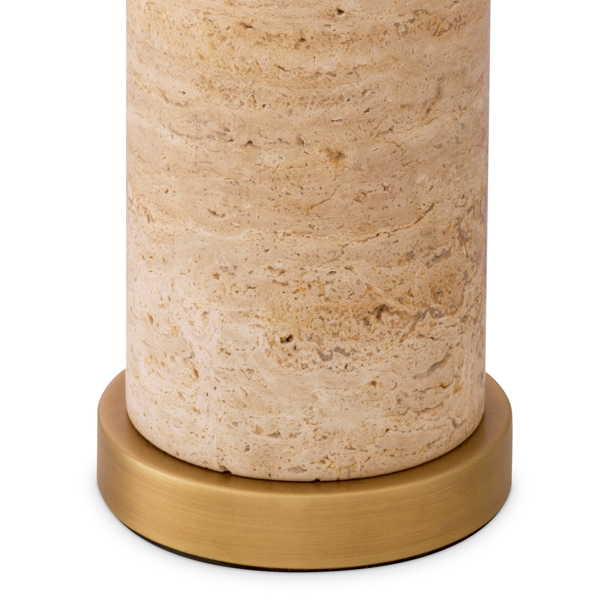 Travertine Drum Table Lamp Lxry