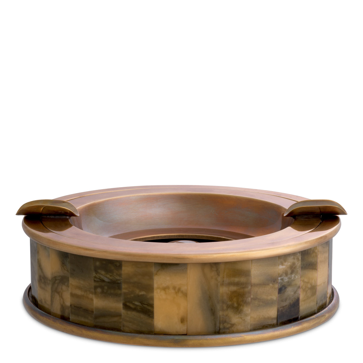 Faux Horn Brass Ashtray Bonham