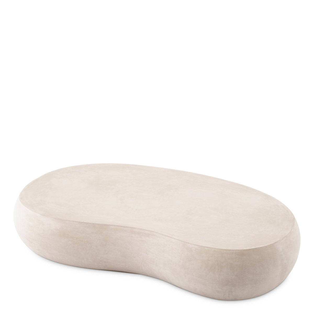 Cream Bean Shaped Outdoor Coffee Table Prime